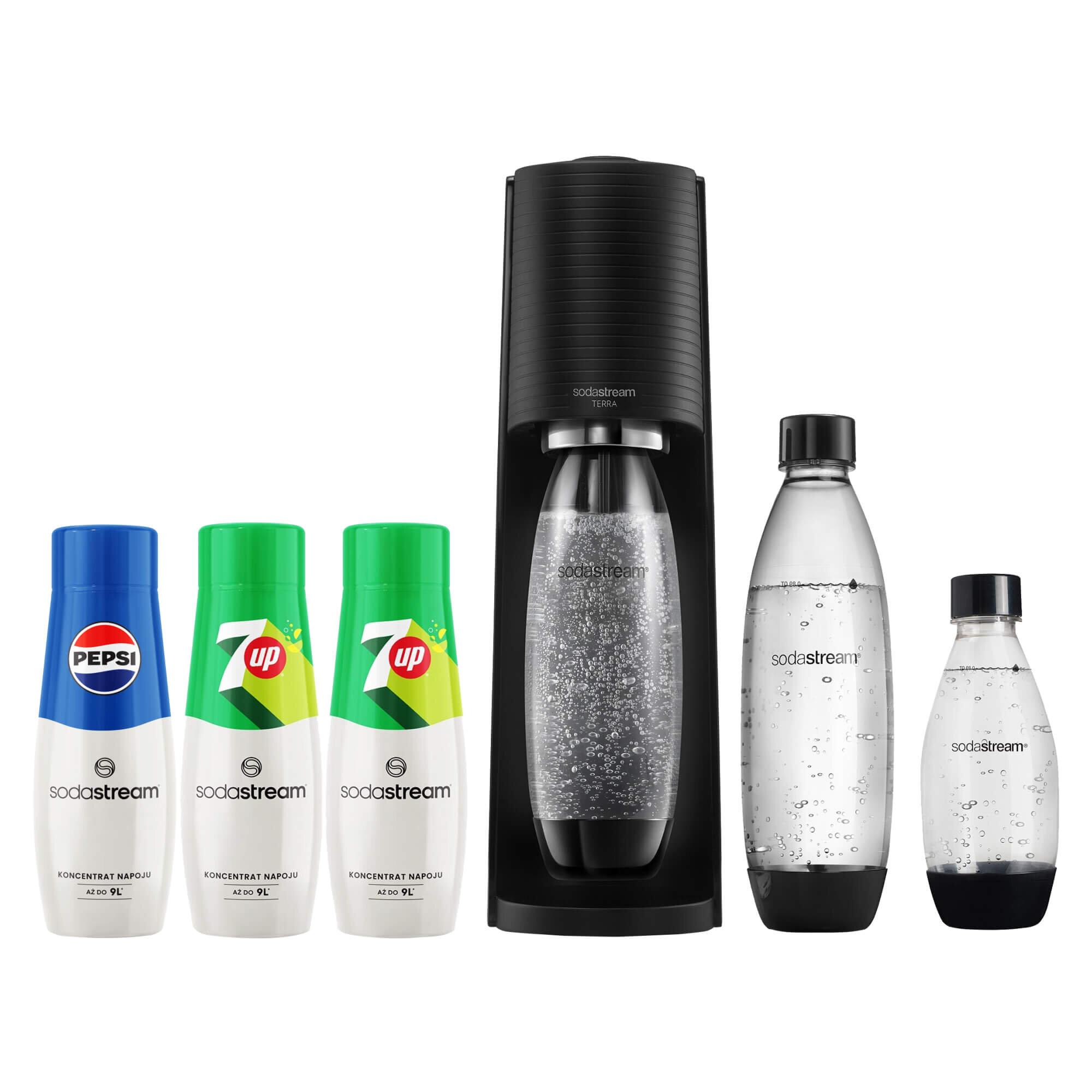 Saturator SODASTREAM Terra z dodatkami